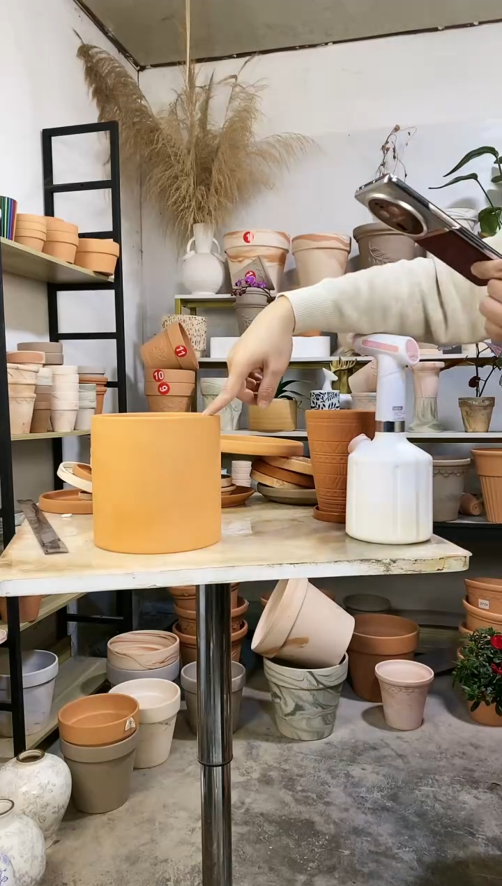 【闪购商品】红陶18*18红陶直筒 1盆无托