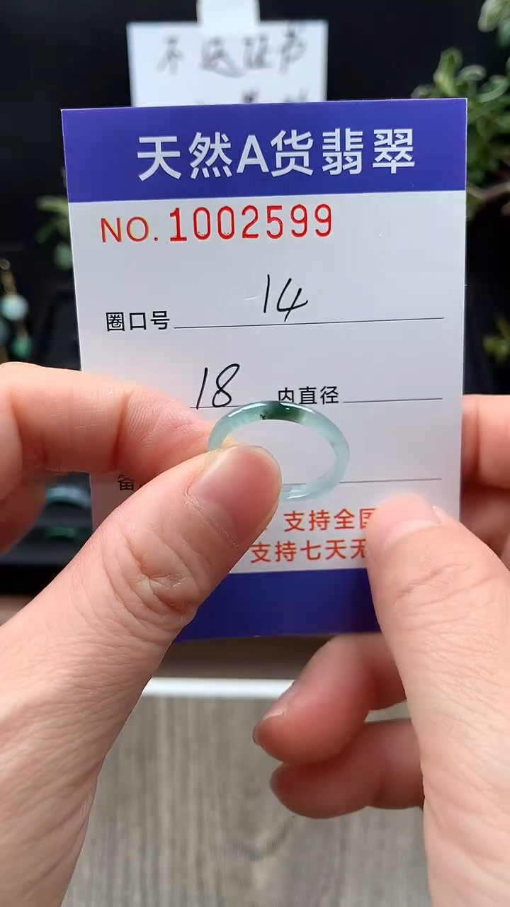 未镶嵌戒指翡翠14#