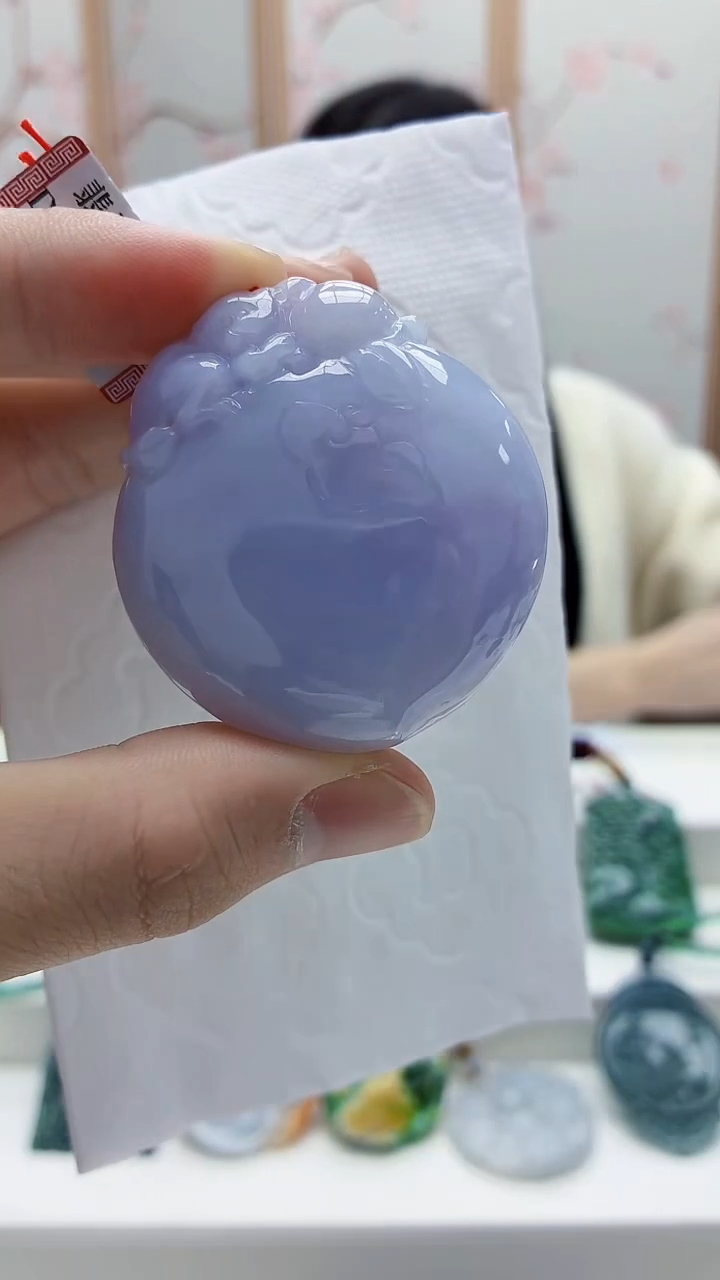 未镶嵌定制翡翠4852bb-毛货挂件32