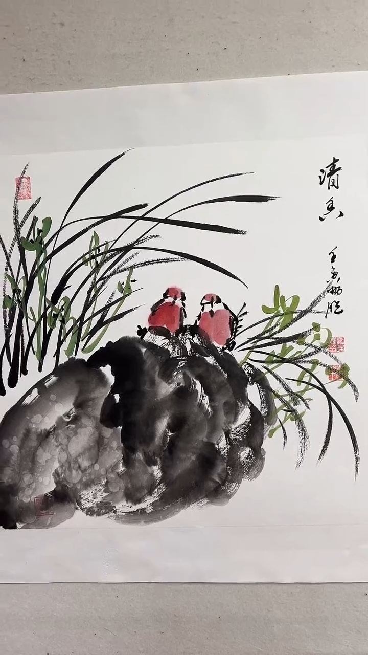 国画清香/4尺斗方托底/雷畅胜