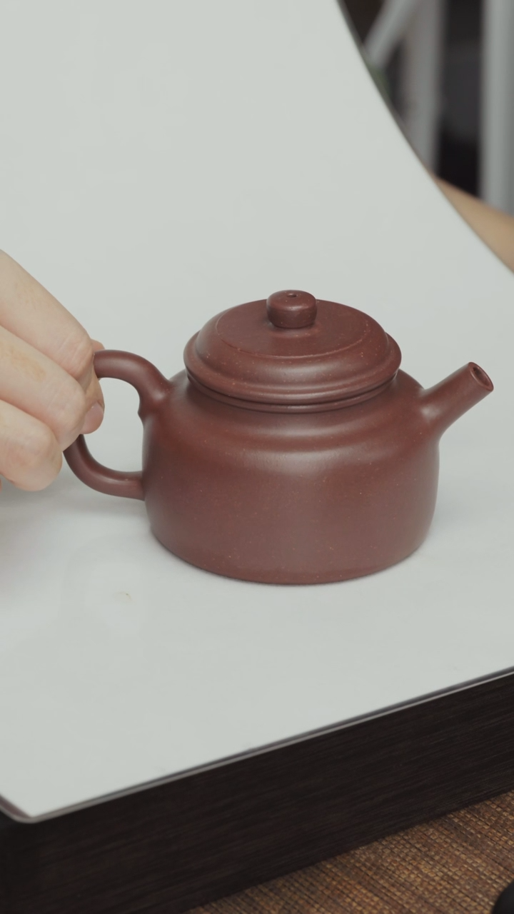 【闪购商品】紫砂茶壶底槽青德钟150CC-全手制