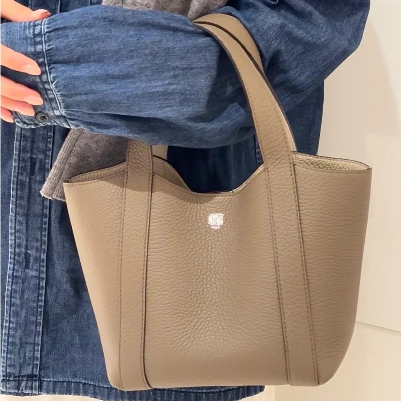 全新未使用 MOYNAT/摩奈 小花攀攀 菜篮子 大象灰 小号 磁铁开合