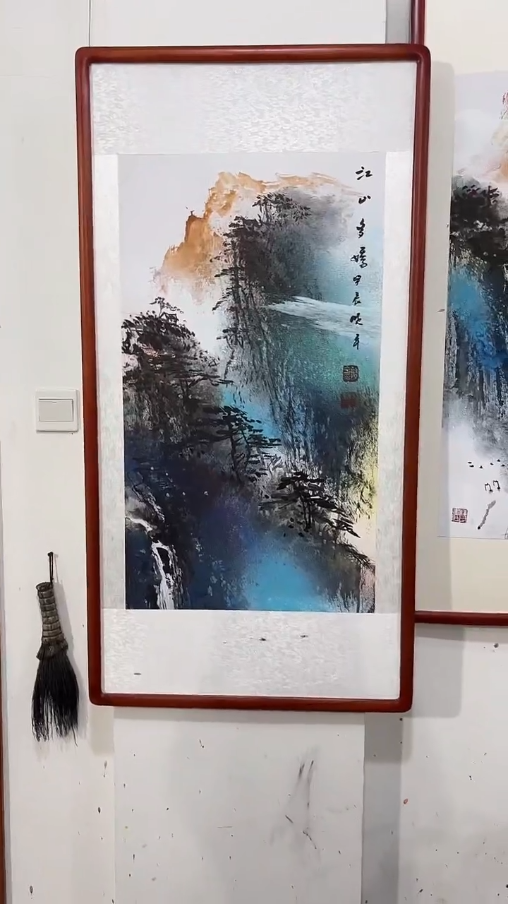 国画薛晓平非笔画作品