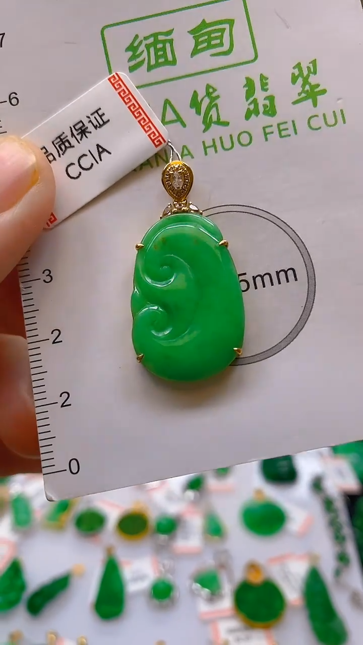 【闪购商品】翡翠颈饰18K金镶嵌新号开播，全场乱卖