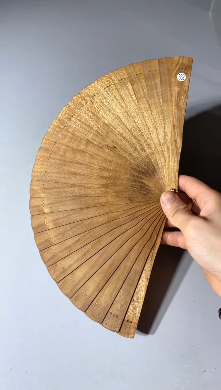 金丝楠332号18cm金丝楠木小叶桢楠扇子