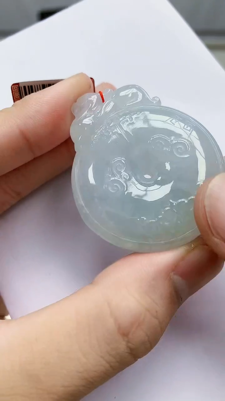 未镶嵌定制翡翠4852bb-毛货挂件24