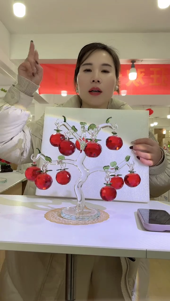 【闪购商品】无铅玻璃美全花器-a-早35