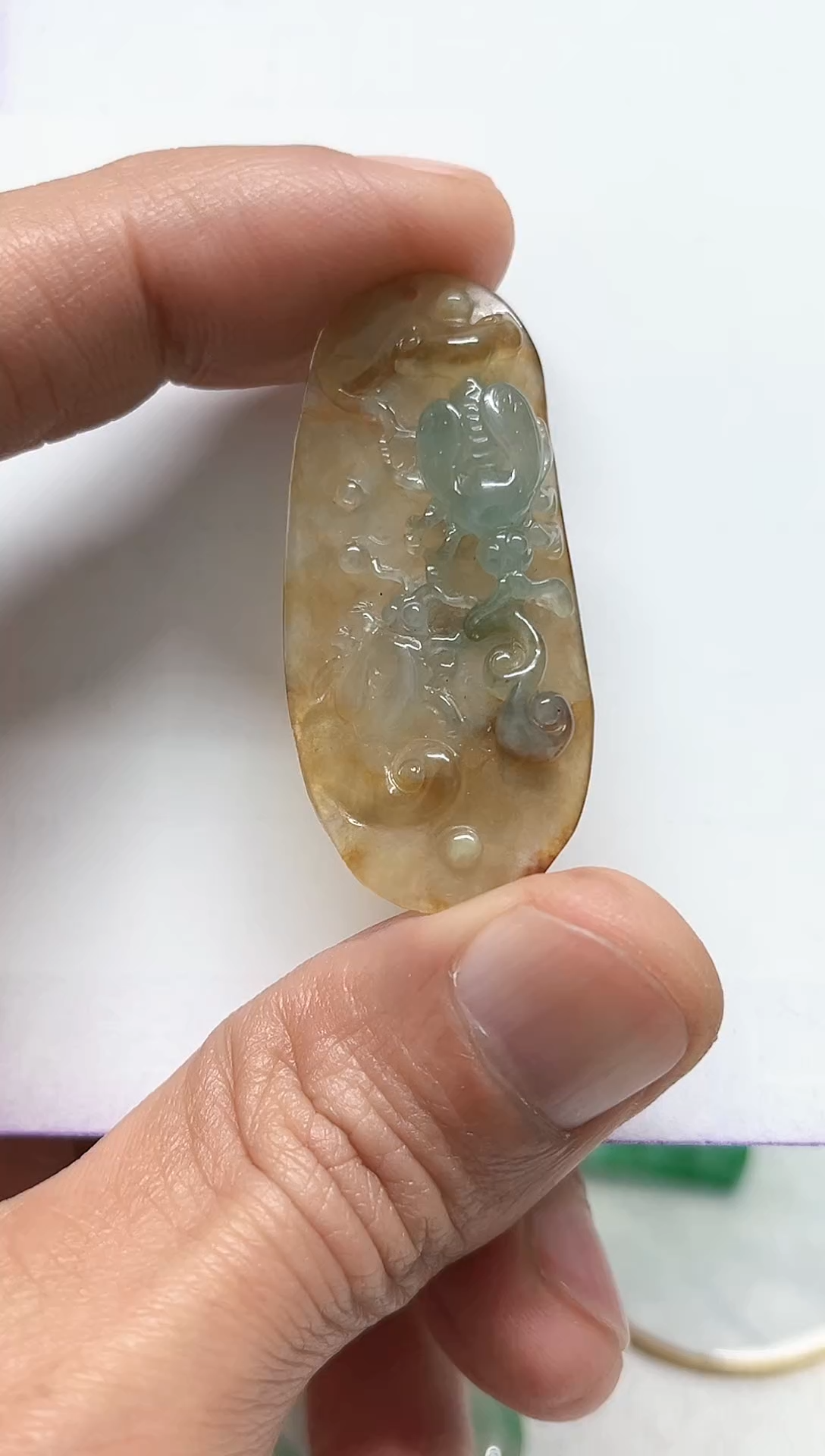 【闪购商品】翡翠颈饰未镶嵌天然缅甸A货翡翠吊坠