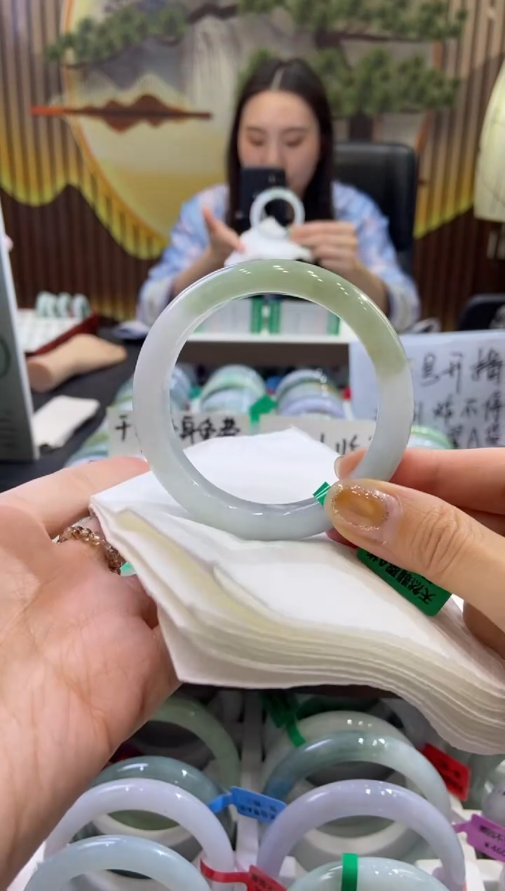 未镶嵌手镯翡翠0007095