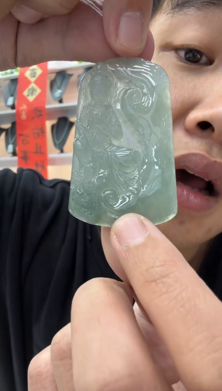 【闪购商品】翡翠颈饰未镶嵌天然翡翠A货孤品一件