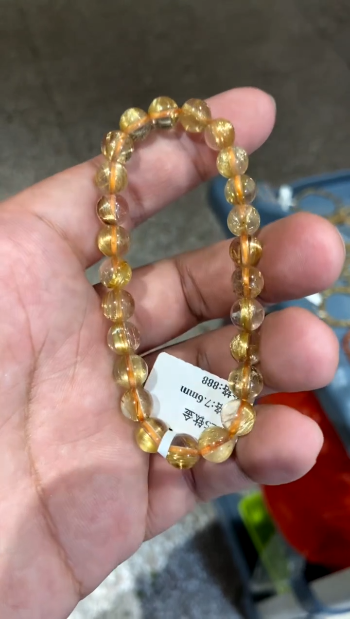 【闪购商品】水晶172-未镶嵌钛金板钛透体7.6mm