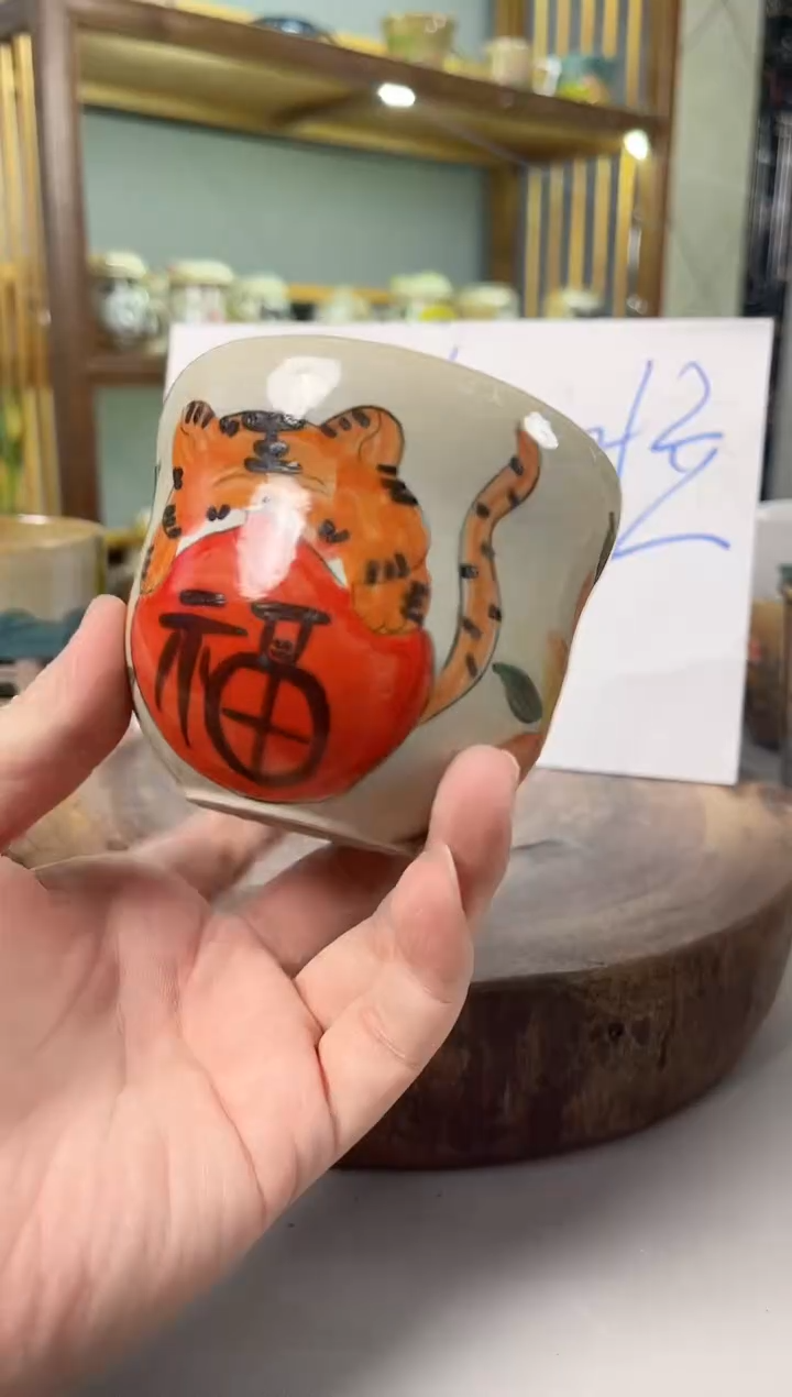 【闪购商品】瓷片手绘高温釉下彩