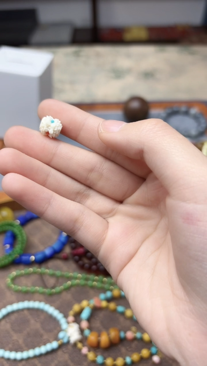 手串/手链/手镯猛犸象牙猛犸并蒂莲配饰9mmSAF