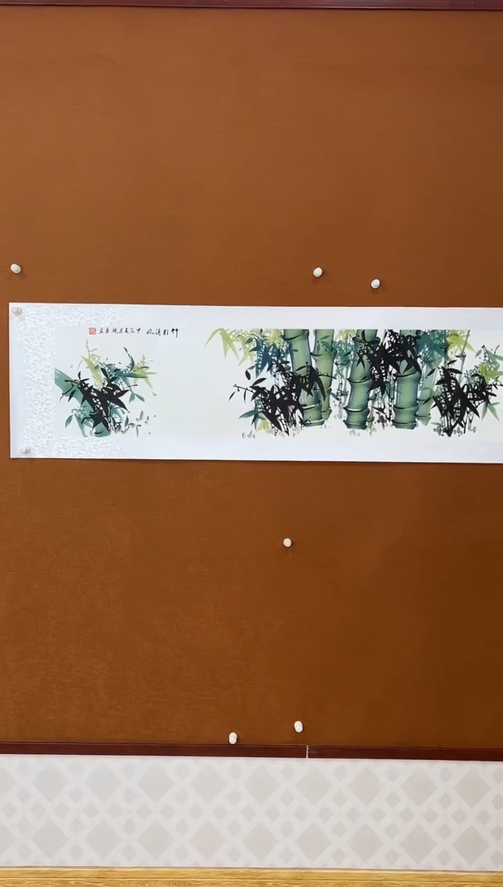 【闪购商品】国画竹报平安纯手绘无框