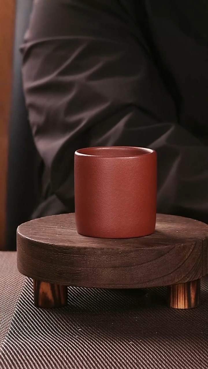 茶杯紫砂紫砂刻绘主人杯扳指杯