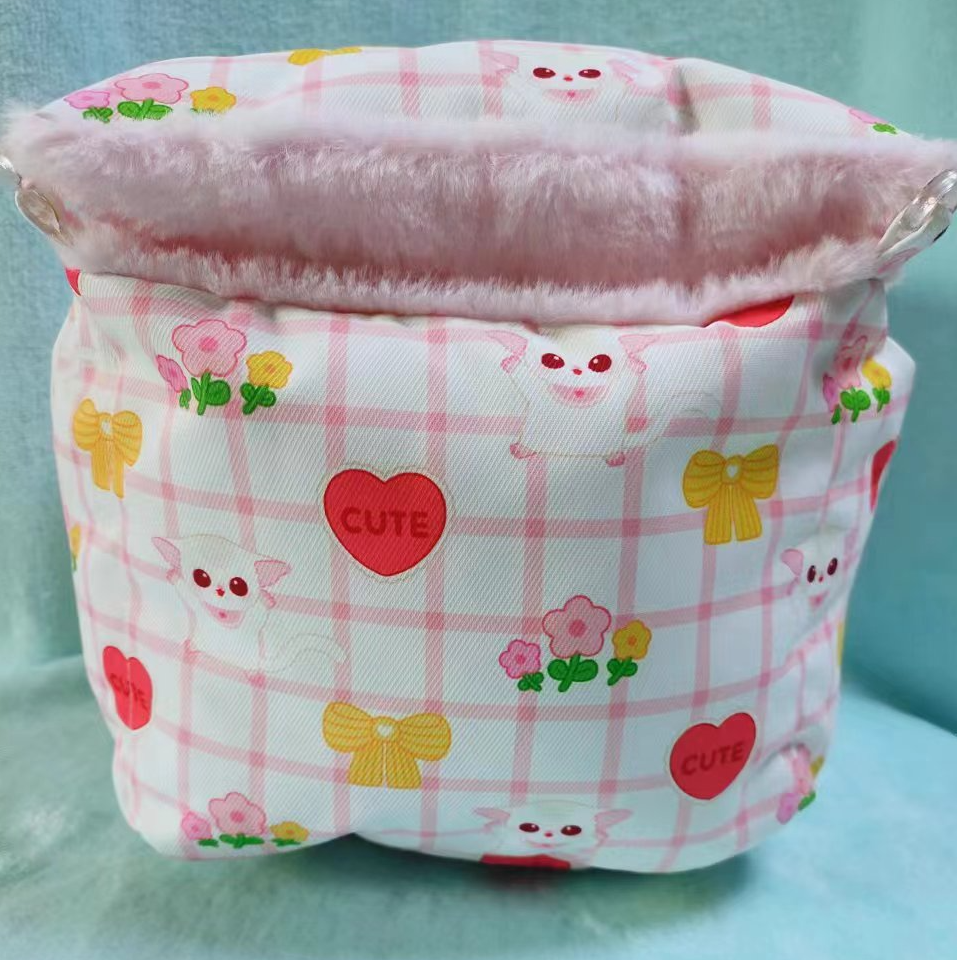 老米太太蜜袋鼯冬季大号加厚仿兔绒方窝