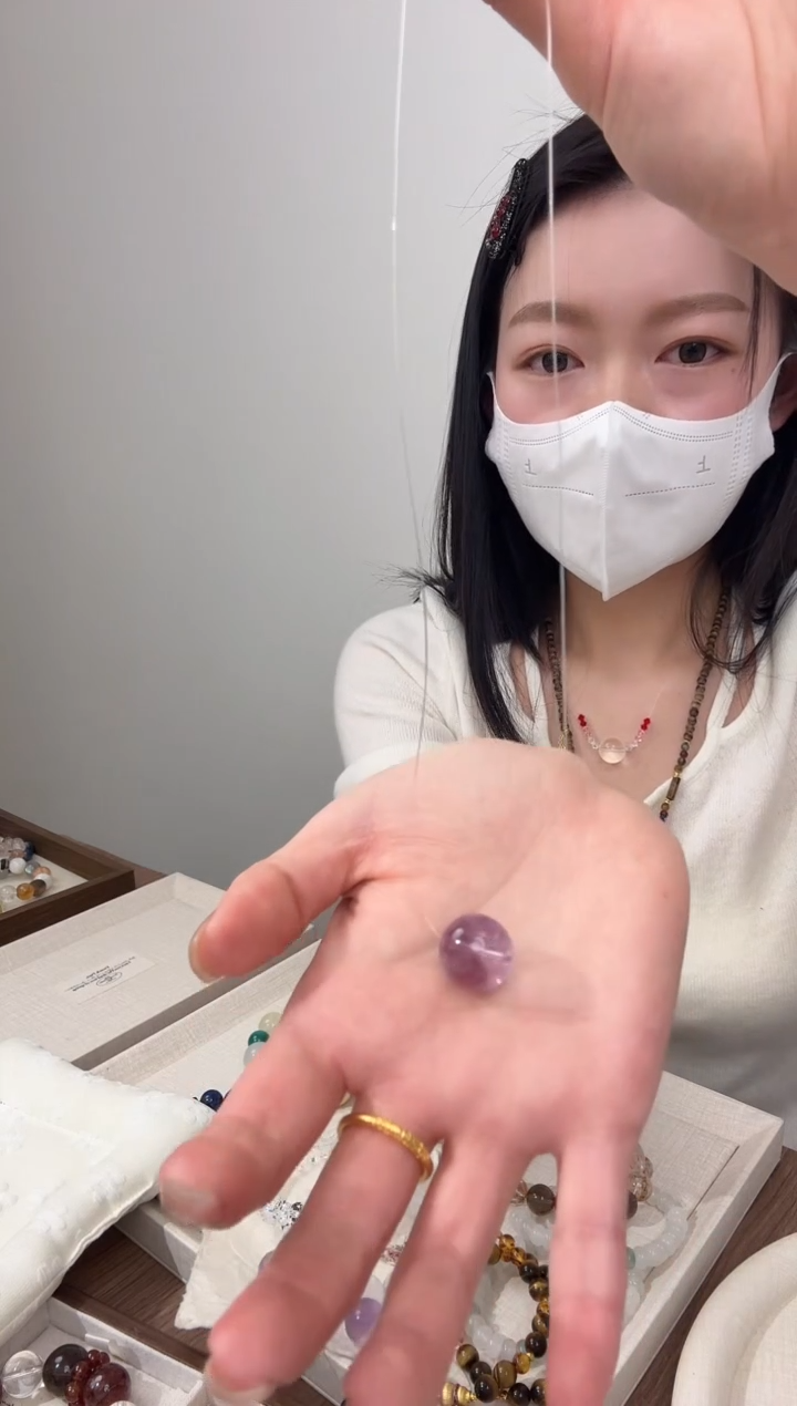 未镶嵌手串水晶12.8