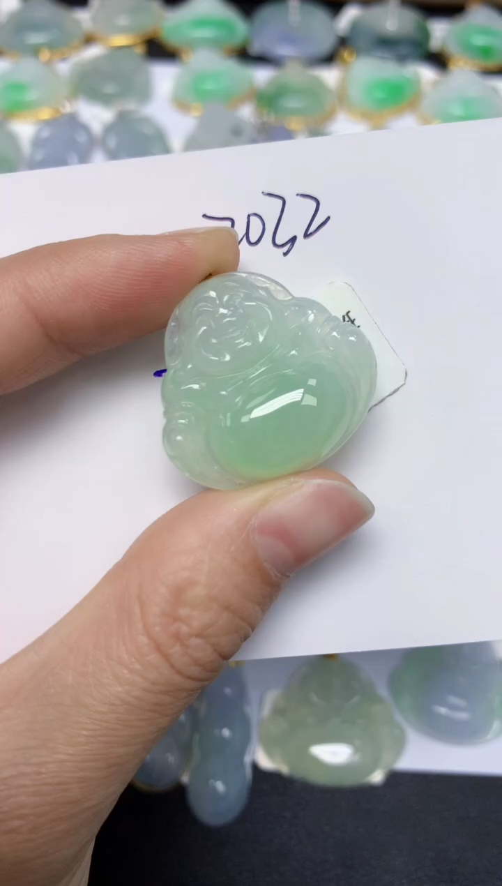 【闪购商品】翡翠颈饰18K金镶嵌天然翡翠A货