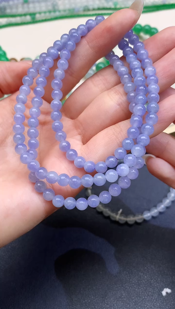 翡翠未镶嵌项链珠链|39800