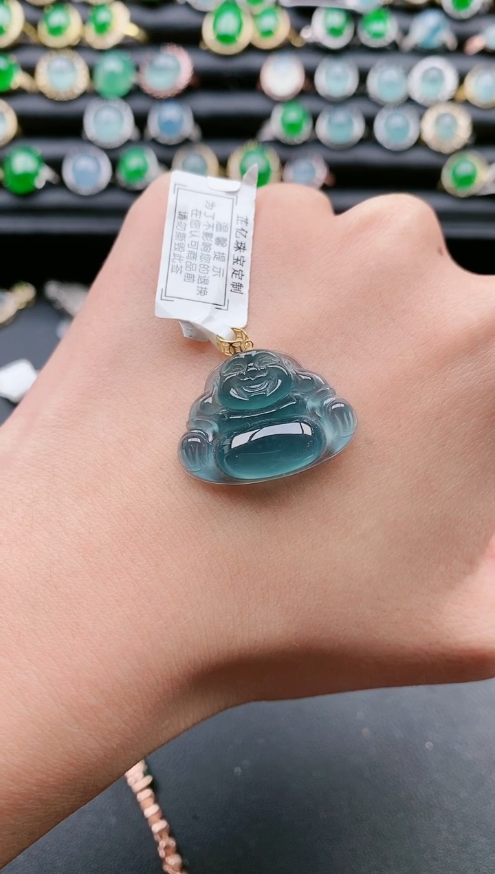 【闪购商品】翡翠戒指18K金镶嵌111111