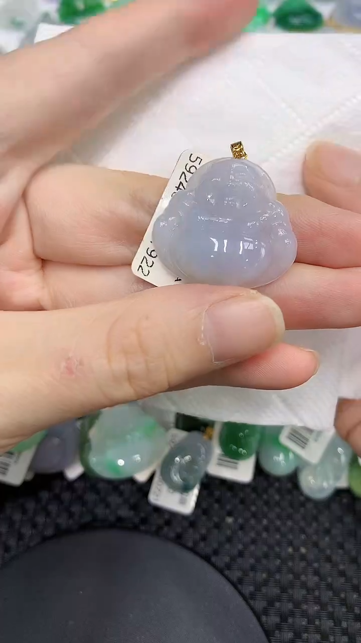 颈饰18K金镶嵌翡翠11111111