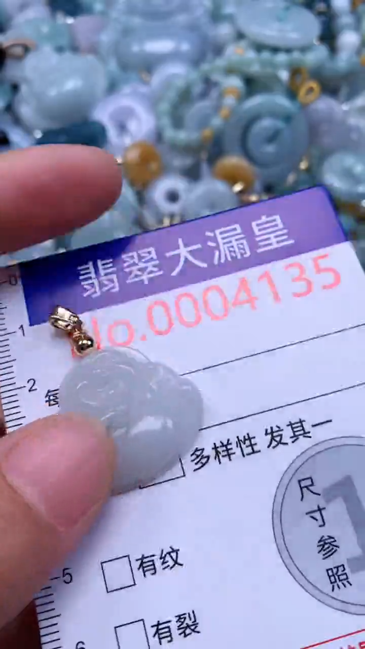 翡翠未镶嵌吊坠(不含链)4135