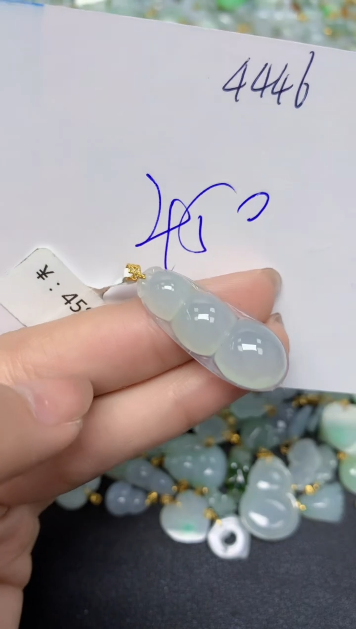 【闪购商品】翡翠颈饰18K金镶嵌 天然翡翠A货