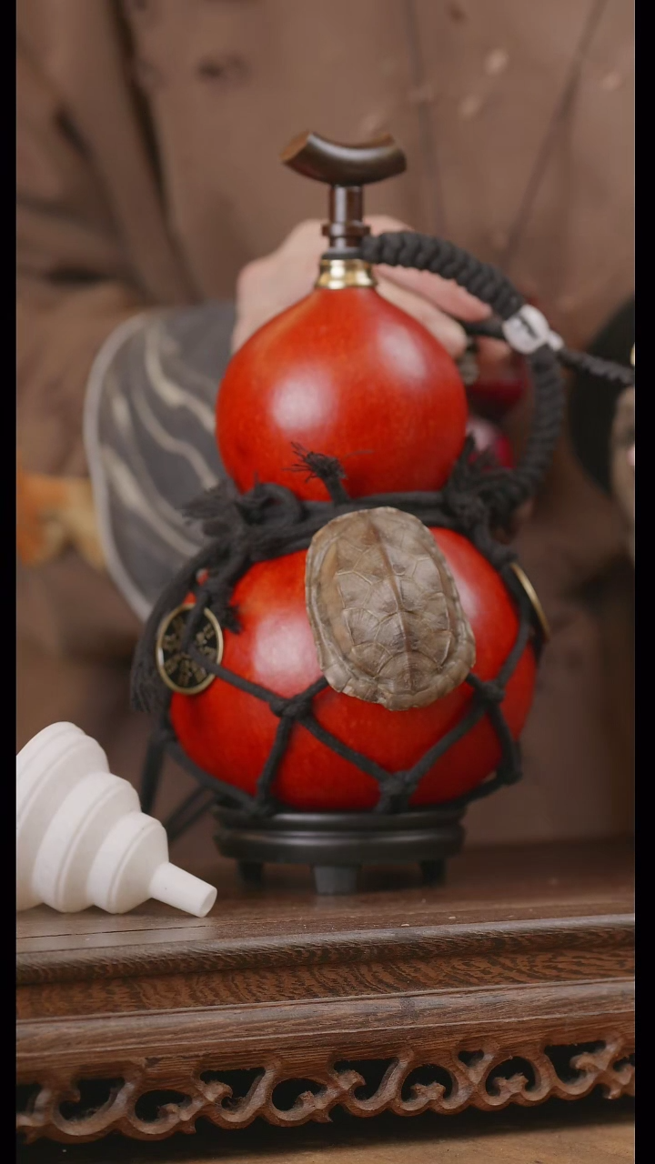 【闪购商品】100号精品天然大漆工艺防渗内胆酒葫芦~