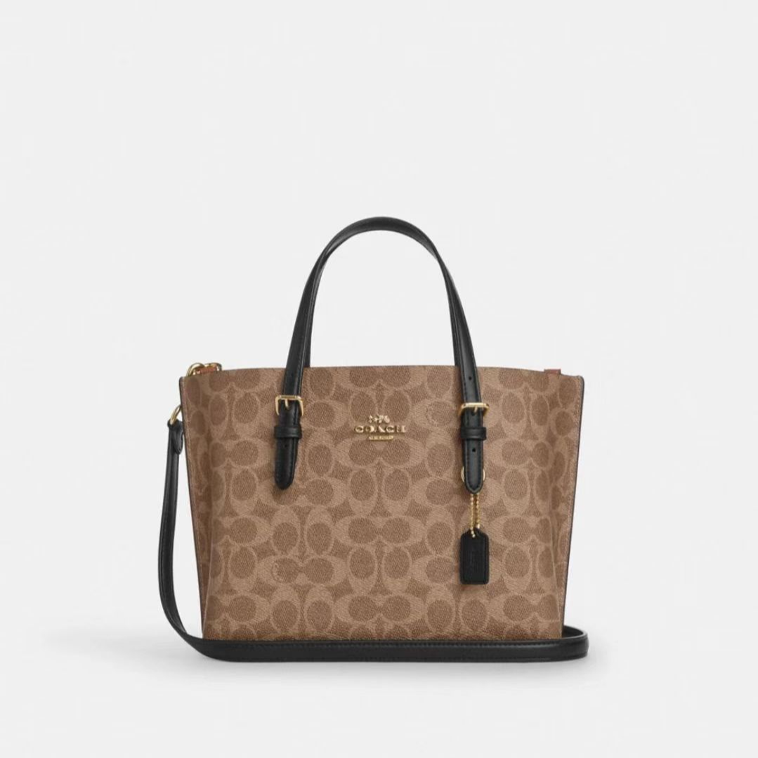 COACH/蔻驰Mollie底长25cm托特包单肩斜挎包经典百搭内里随机N