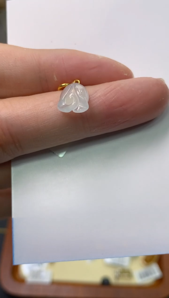 【闪购商品】翡翠颈饰18K金镶嵌净货13949