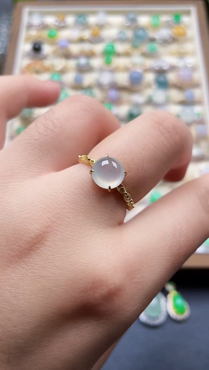 银S925镶嵌戒指翡翠21