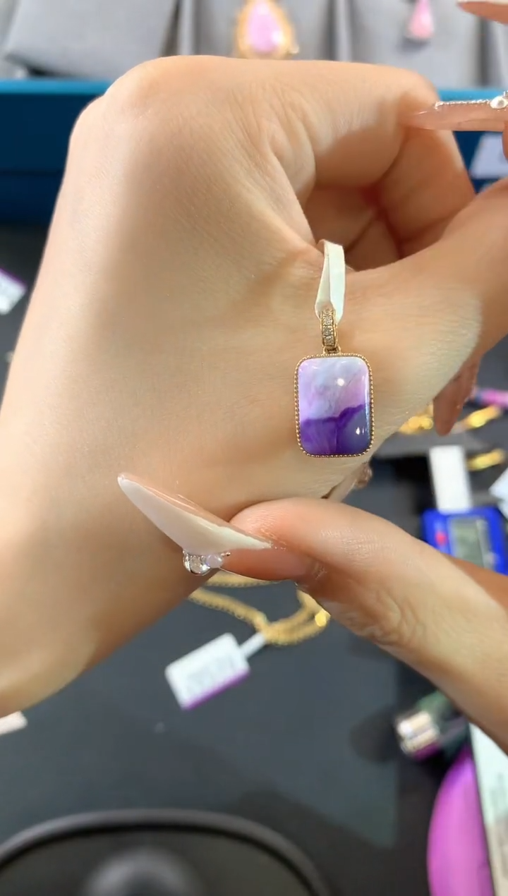 【闪购商品】苏纪石（舒俱来）.18K金镶嵌舒俱来吊坠