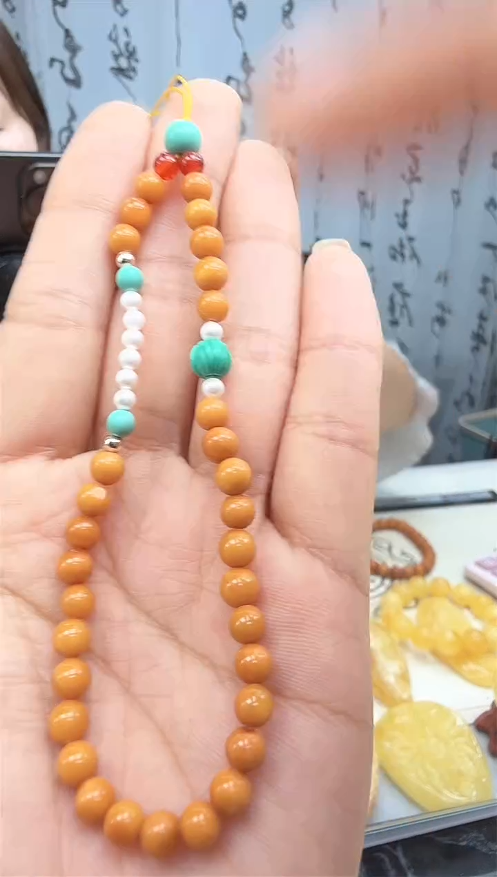 【闪购商品】琥珀裸石未镶嵌手机链