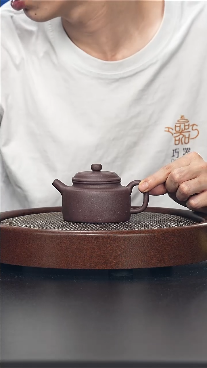 茶壶紫砂德中-紫泥-全手工无添加-200cc