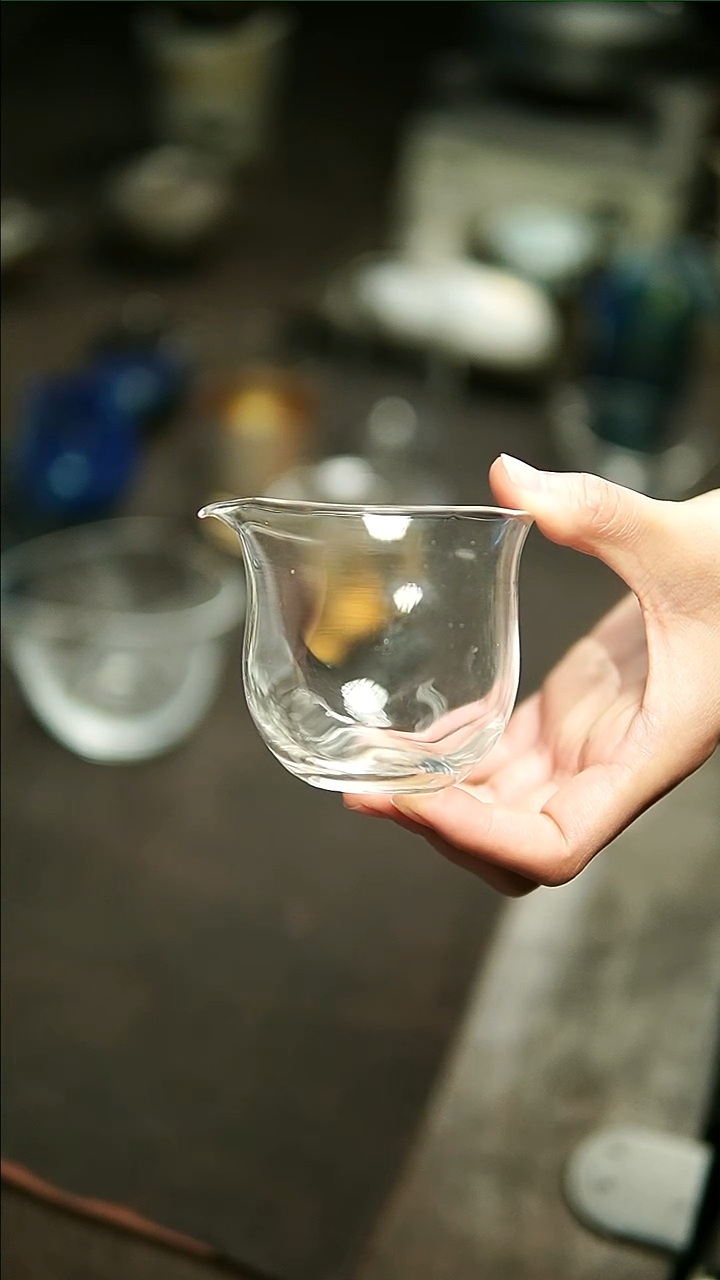 【闪购商品】玻心璃语气泡款玻璃公道杯