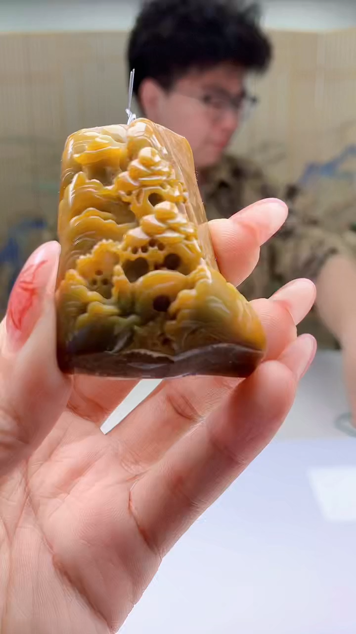 【闪购商品】定制翡翠未镶嵌4688ty-毛货挂件38