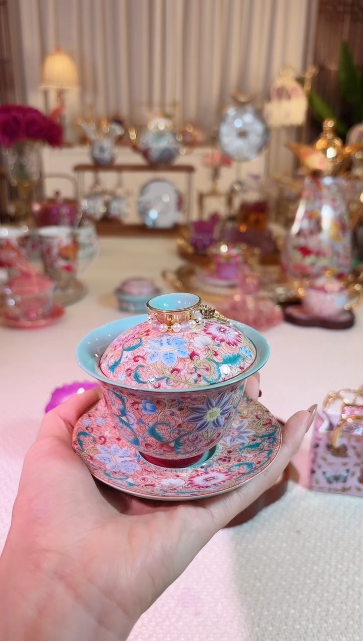 【闪购商品】瓷花开盛世-三才