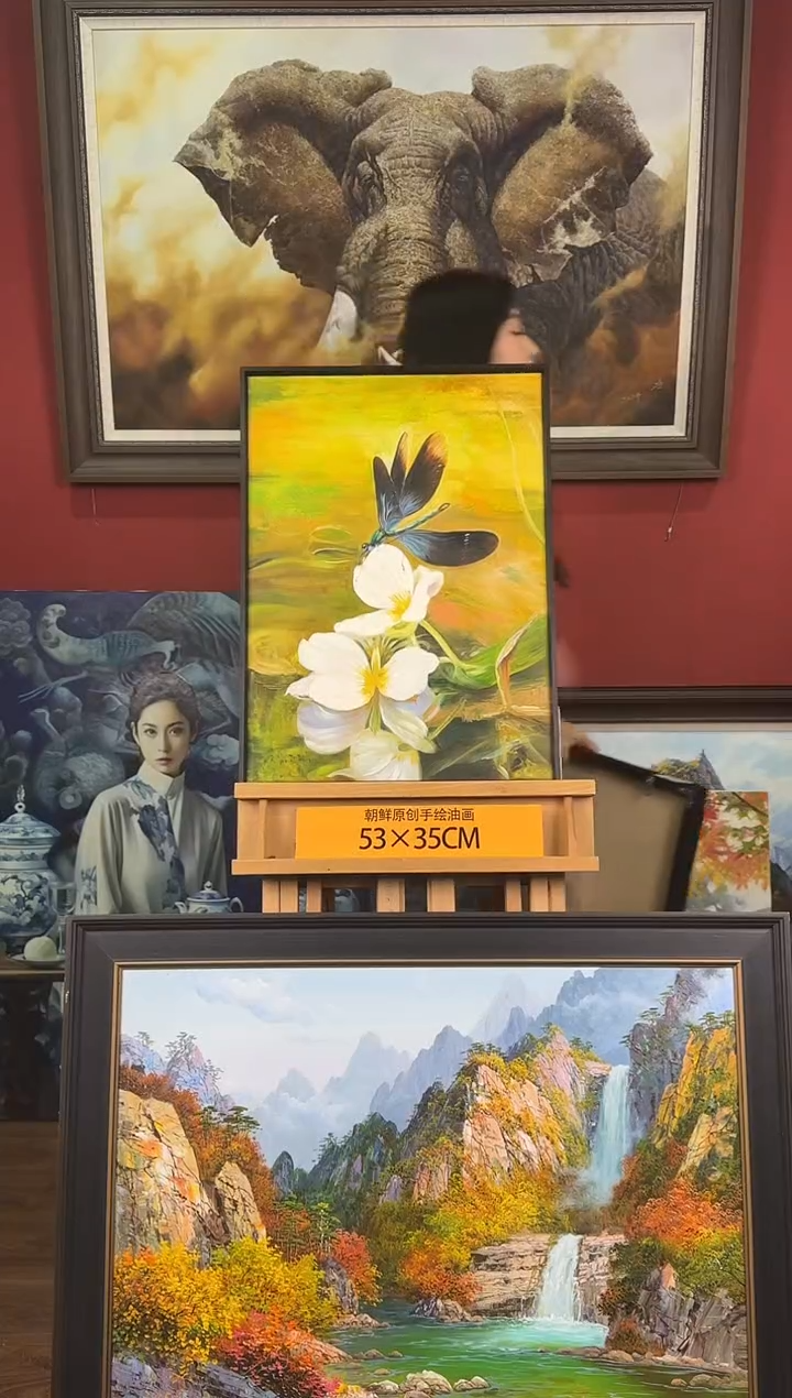 油画【27号】约53*35cm丨朝鲜原创纯手绘孤品油画丨顺丰包邮