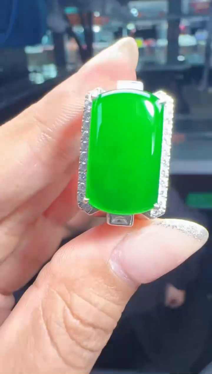 未镶嵌定制翡翠翡翠戒指103