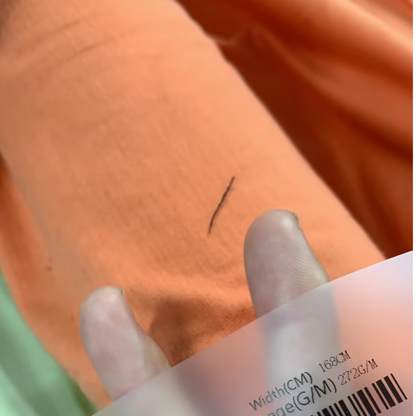 AGN面料 橘色棉vi针织面料 T恤布料 幅宽170cm