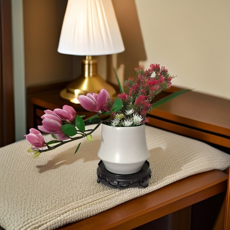 <瑶台凤阙>新款蝴蝶兰保湿仿真花客厅 酒店 办公室 前台装饰摆件