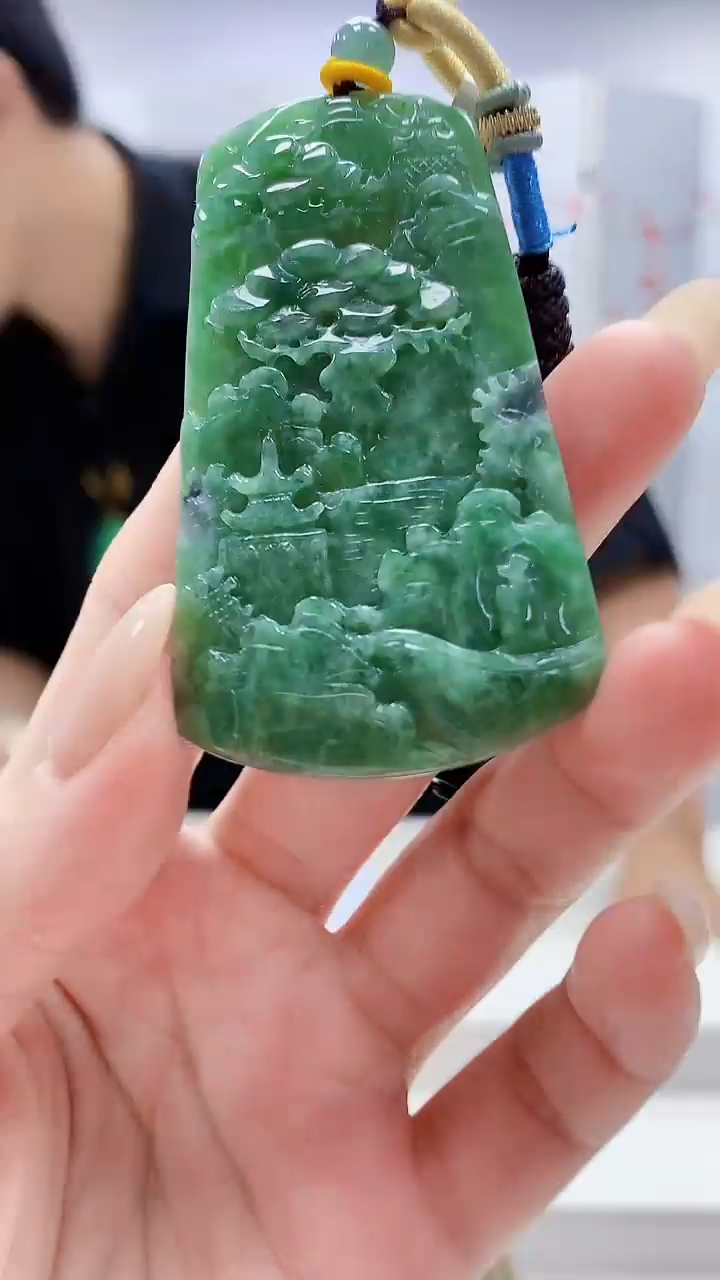 未镶嵌定制翡翠5145lr-毛货挂件21