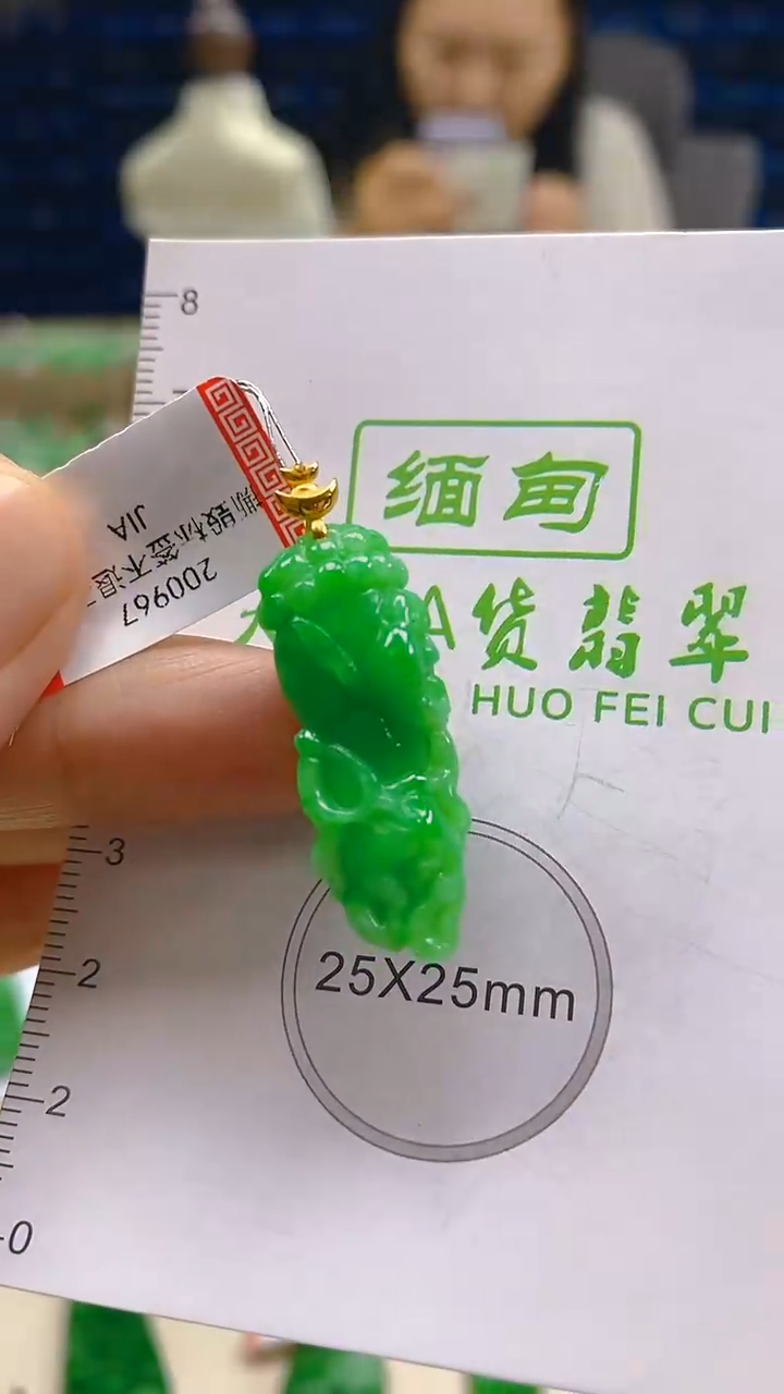 颈饰18K金镶嵌翡翠新号开播 全场乱卖