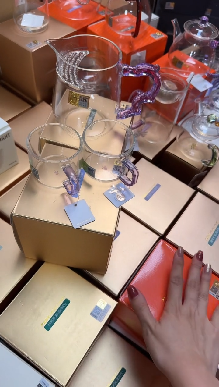 @@禾器晶彩丰隆浅紫色+逸杯紫2只