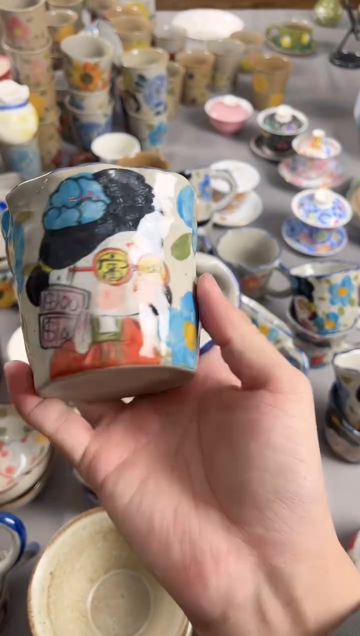 【闪购商品】瓷片手绘高温釉下彩