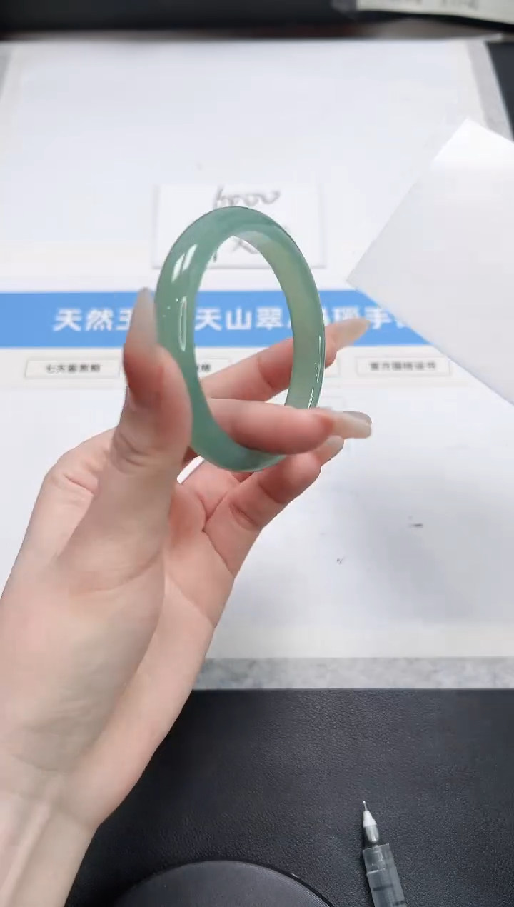 【闪购商品】石英质玉未镶嵌手镯311-56.1晴水
