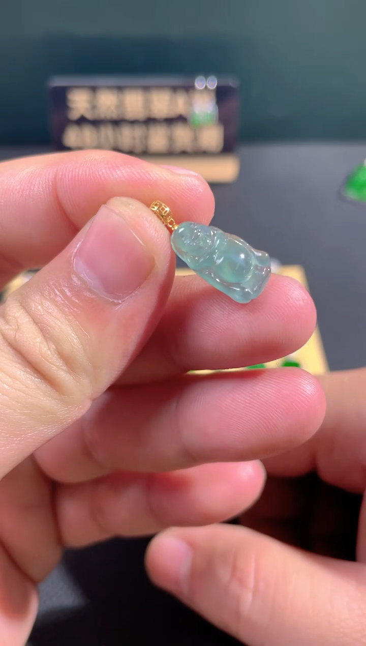 【闪购商品】翡翠颈饰18K金镶嵌翡翠