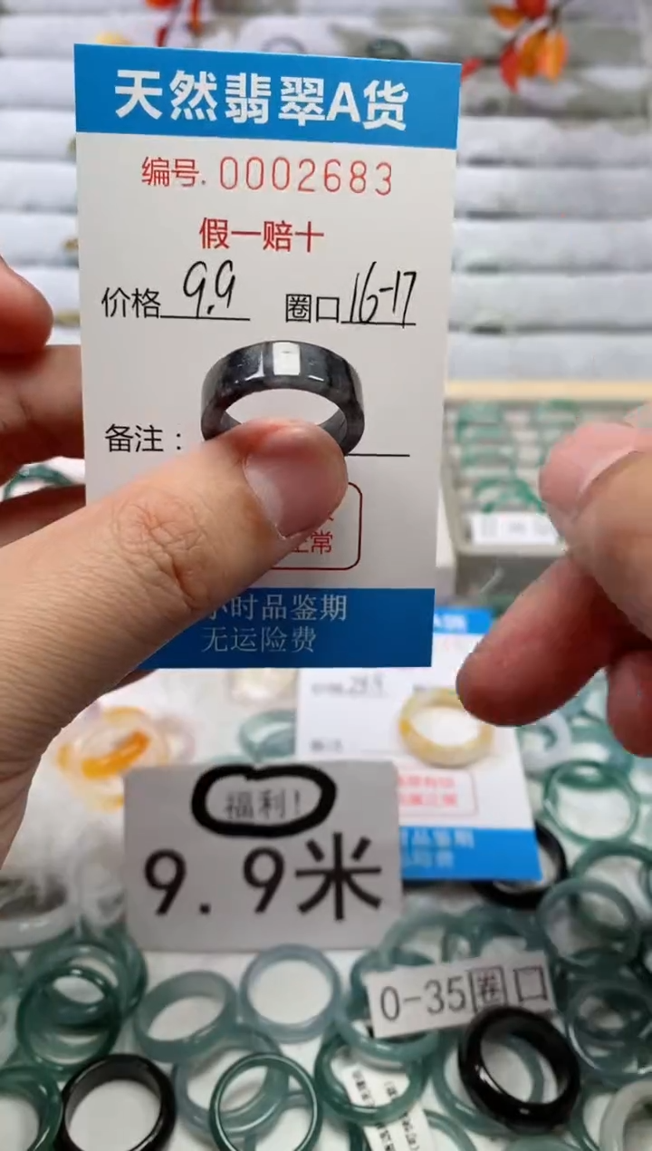 【闪购商品】翡翠戒指未镶嵌00002683