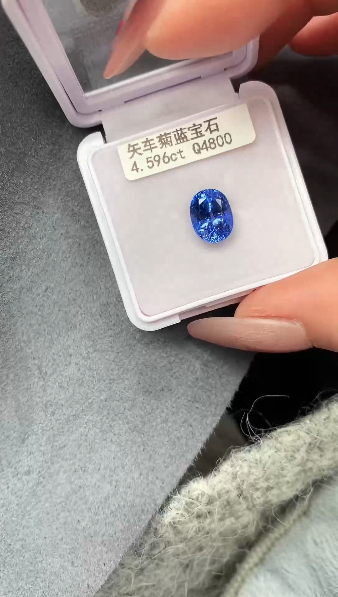 【闪购商品】蓝宝石裸石未镶嵌4.6克拉矢车菊