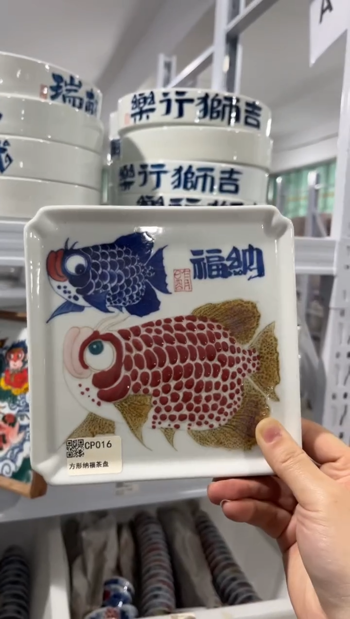 昨明手绘壶承（微瑕价格）